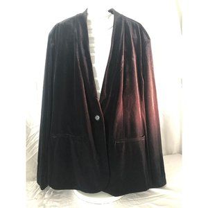Old Navy Velvet Blazer, Black, lined, XXL